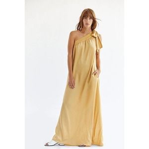 NWOT Free People Soa Gold Maxi Dress